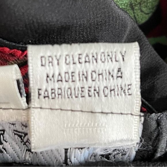 Gala Collection Womens Skirt Size L Boho Patchwork Floral Silk Asymmetrical Hem - Picture 9 of 9